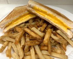 Fireside Welland restaurant lunch special grilled cheese with fresh cut fries