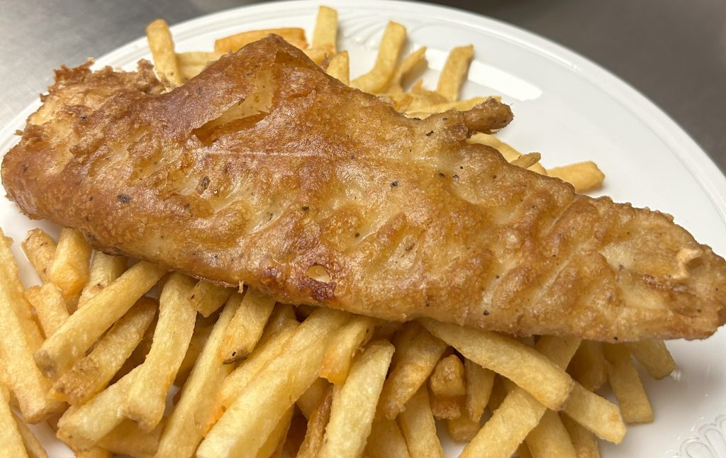 Fireside Welland Restaurant fish and chips battered haddock